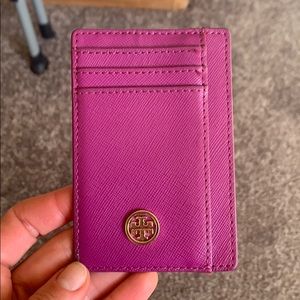 Tory Burch saffiano card case/small wallet